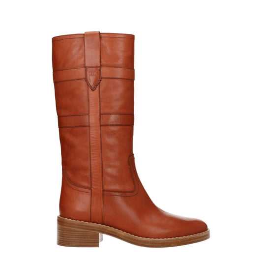 Celine Brown Leather Boot