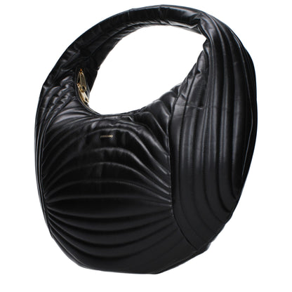 Salvatore Ferragamo Black Leather Handbag