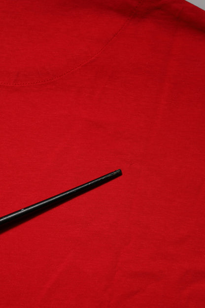 Dolce & Gabbana Red Crew Neck Short Sleeves Tee T-shirt