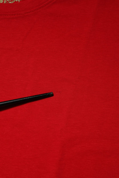 Dolce & Gabbana Red Crew Neck Short Sleeves Top T-shirt