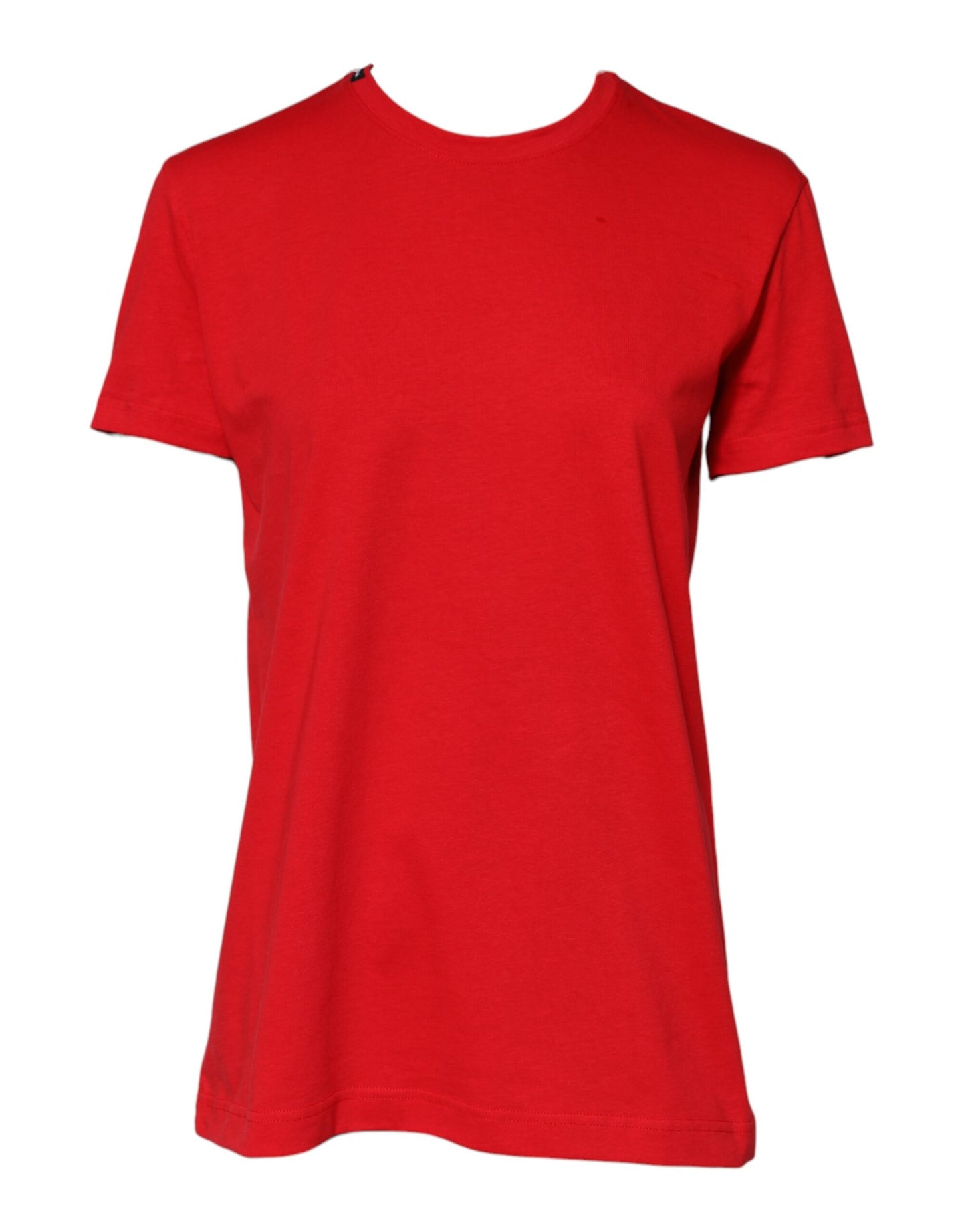 Dolce & Gabbana Red Crew Neck Short Sleeve Casual Tee T-shirt