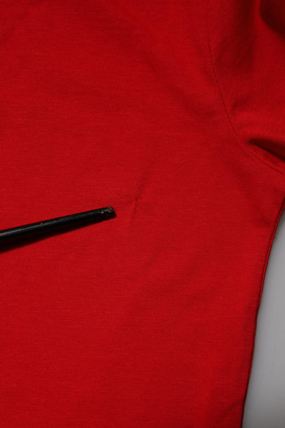 Dolce & Gabbana Red Cotton Short Sleeves Crew Neck Top T-shirt