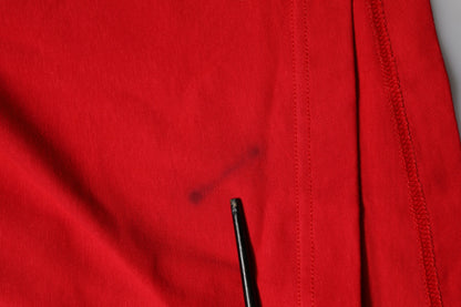 Dolce & Gabbana Red Cotton Short Sleeves Crew Neck Top T-shirt