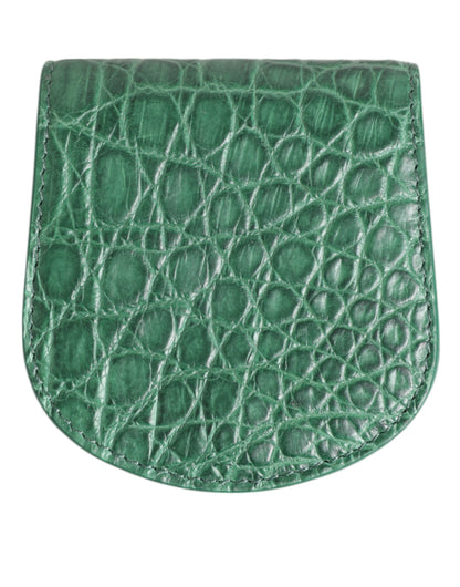 Dolce & Gabbana Exquisite Exotic Skin Coin Case Wallet