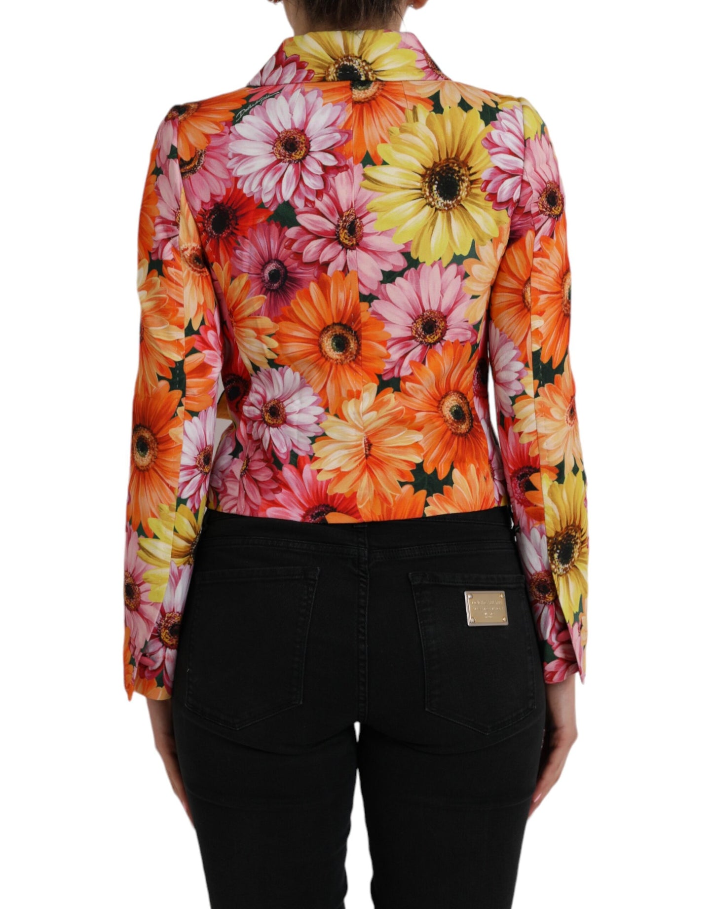 Dolce & Gabbana Multicolor Daisy Print Floral Fantasy Jacket