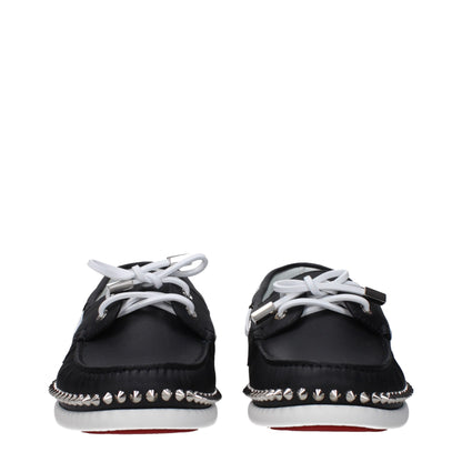 Christian Louboutin Black Leather Loafer