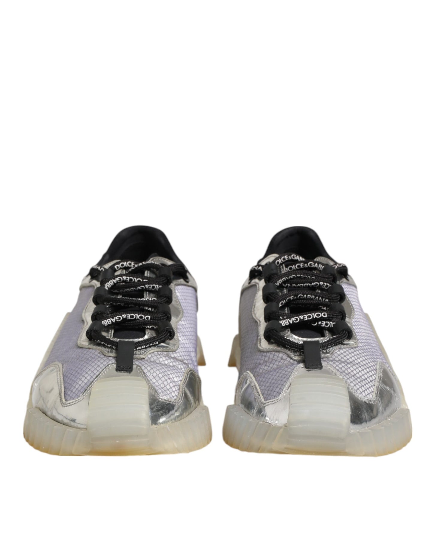 Dolce & Gabbana Multicolor Silver Logo Low Top NS1 Sneakers Shoes