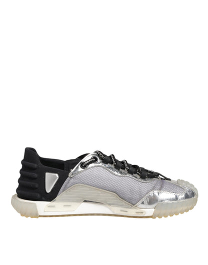 Dolce & Gabbana Multicolor Silver Logo Low Top NS1 Sneakers Shoes