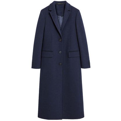 Made in Italy Blue Wool Jackets & Coat