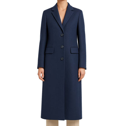 Made in Italy Blue Wool Jackets & Coat