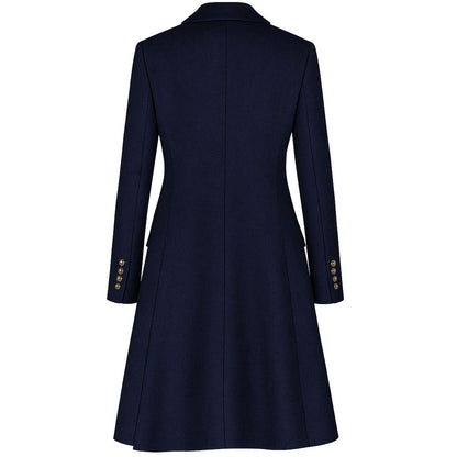 Made in Italy Blue Wool Jackets & Coat