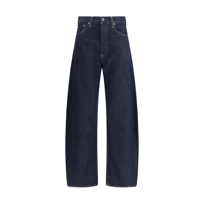 Agolde Luna Pieced Taper Jeans high waist color rinse