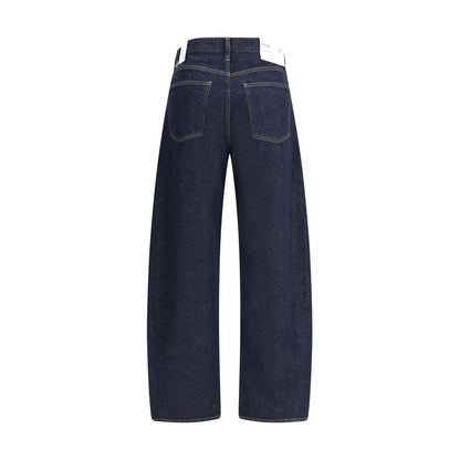 Agolde Luna Pieced Taper Jeans high waist color rinse