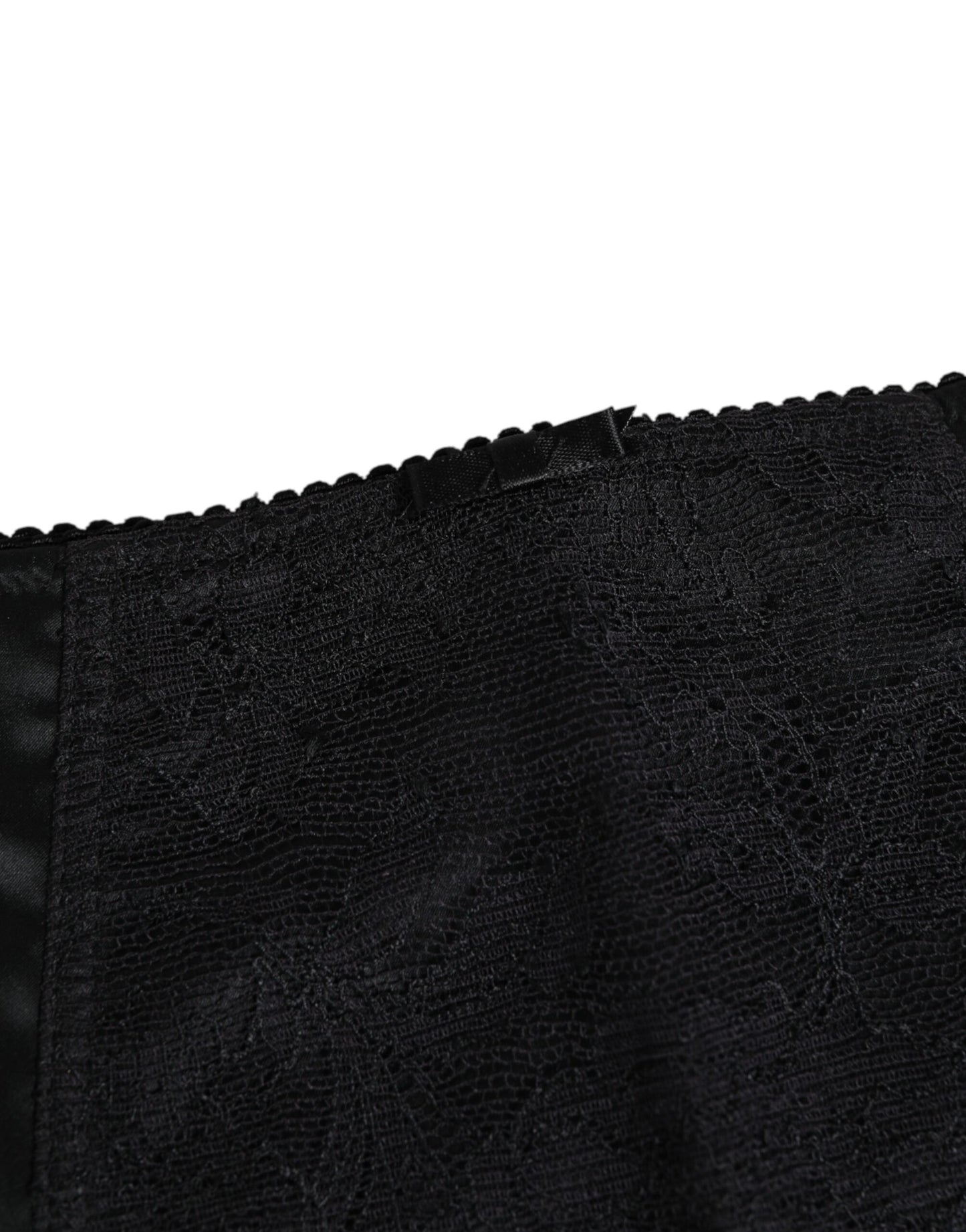 Dolce & Gabbana Black Silk Stretch Slip Cycling Women Underwear