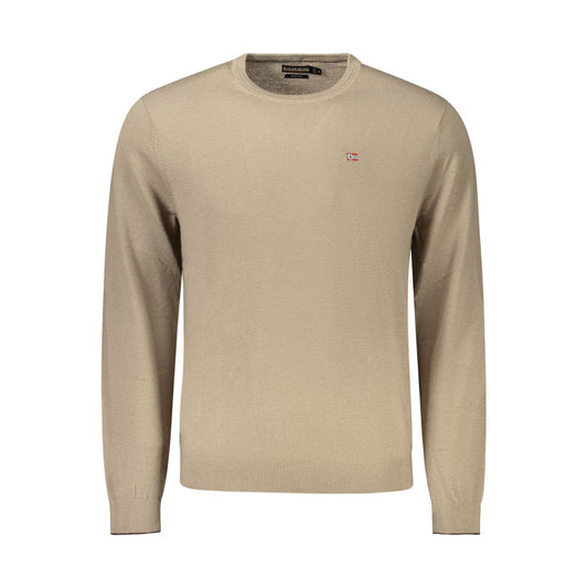 Napapijri Brown Wool Sweater