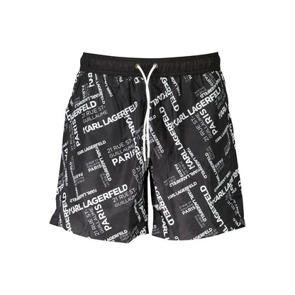 Karl Lagerfeld Black Polyester Swimwear