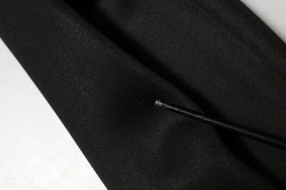 Dolce & Gabbana Black Necklace Crystal DG Logo Sweatshirt Sweater