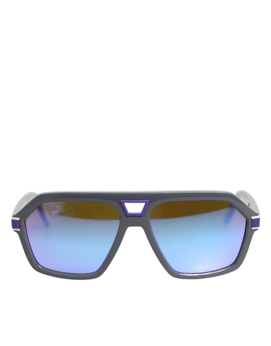 Dolce & Gabbana DG4356F Blue Acetate Aviator Shades Eyewear Sunglasses