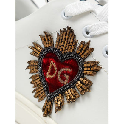 Dolce & Gabbana White Leather Sneaker