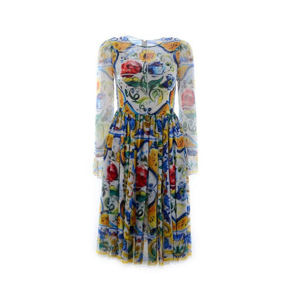 Dolce & Gabbana Silk Maiolica Dress