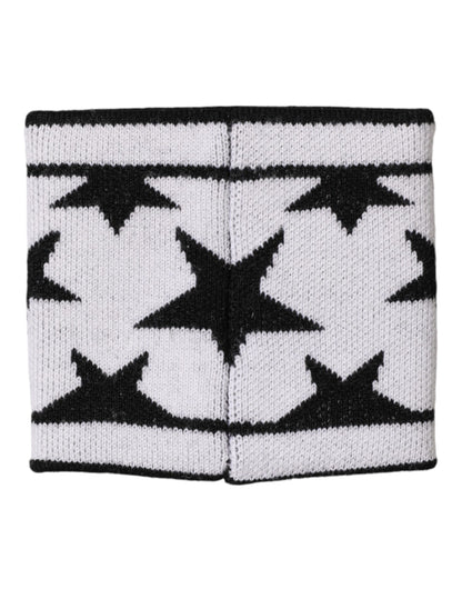 Dolce & Gabbana White Black Wool Logo #DGMILLENNIALS Wristband