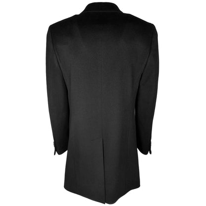 Made in Italy Black Wool Coat