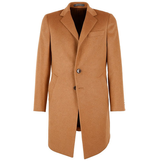 Made in Italy Brown Wool Coat