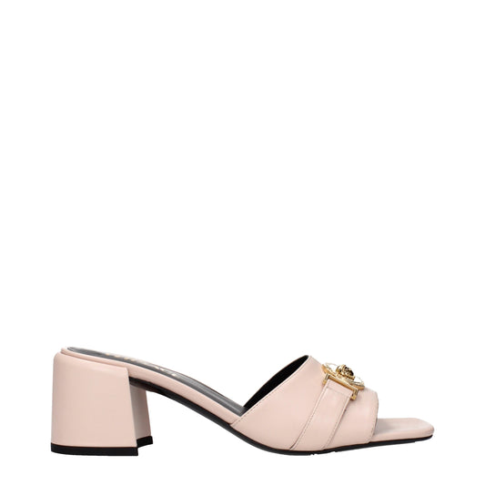 Versace Pink Leather Platforms