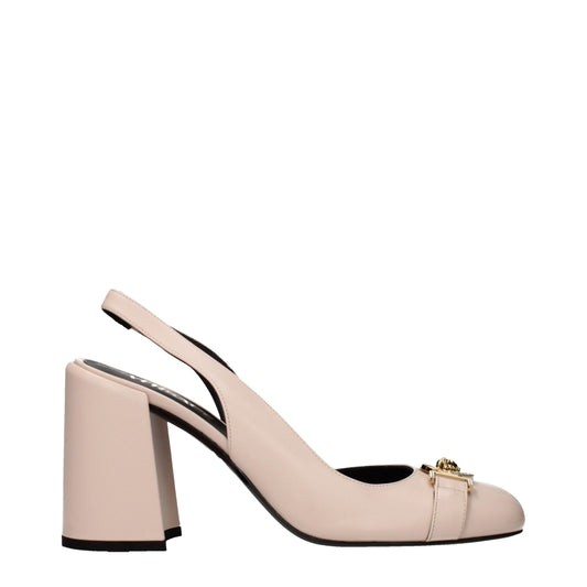 Versace Pink Leather High Heel Pumps