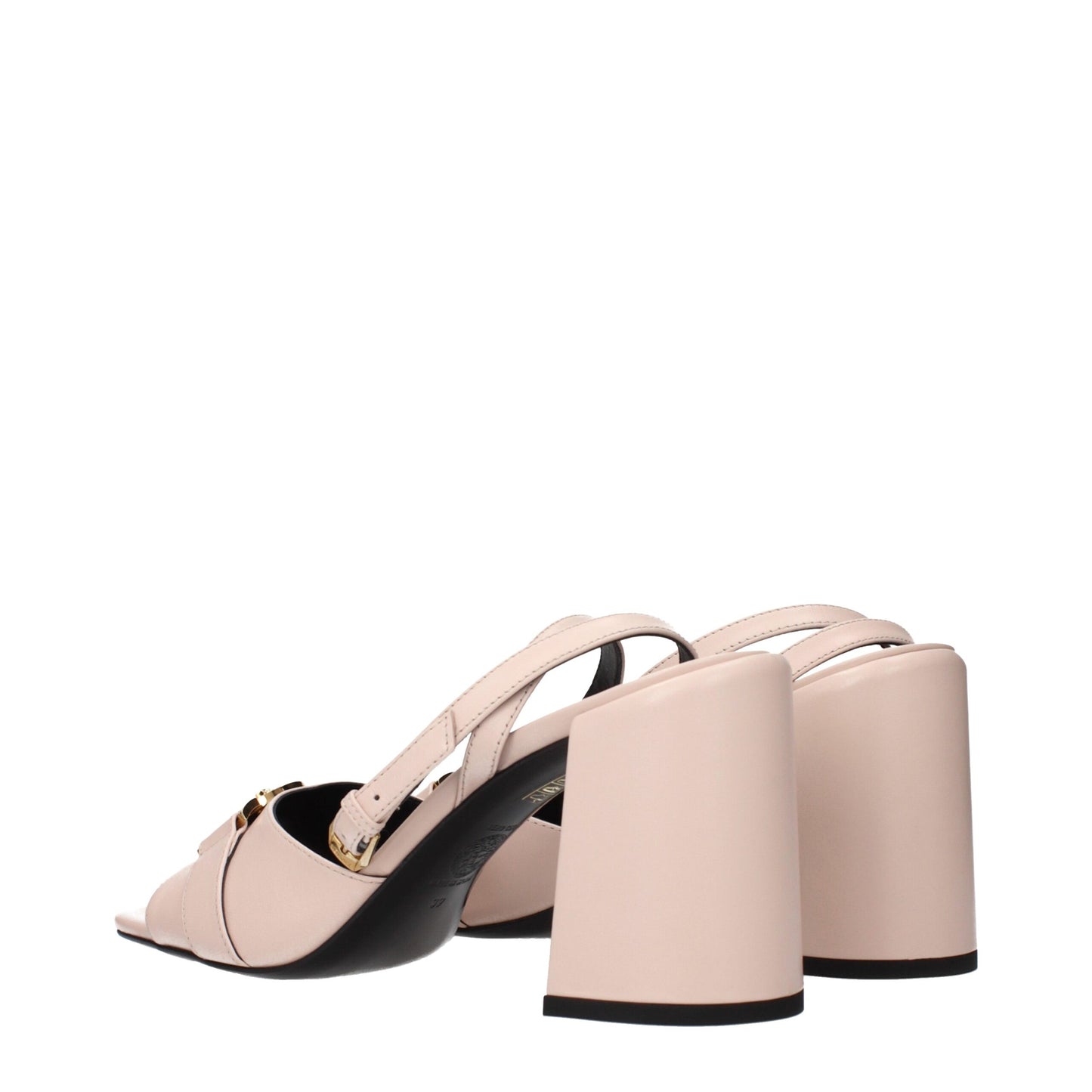 Versace Pink Leather Platforms
