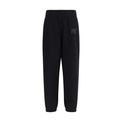 Alexander Wang Puff-Print Logo Sweatpants