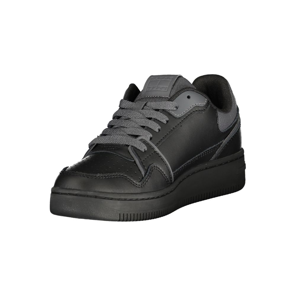 Tommy Hilfiger Black Polyester Sneaker