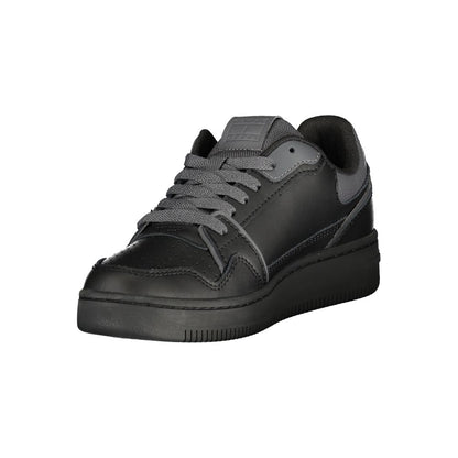 Tommy Hilfiger Black Polyester Sneaker