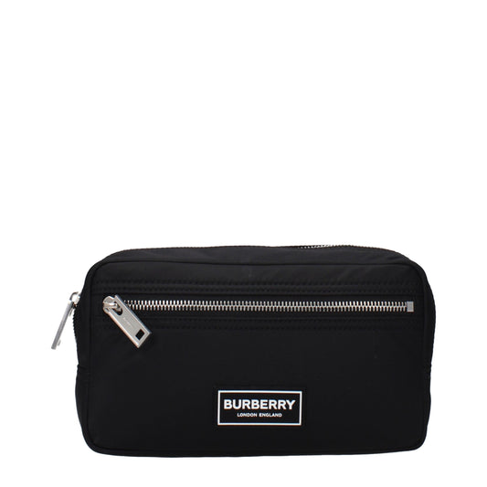 Burberry Black Nylon Clutch Bags