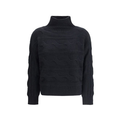 Max Mara High-neck cable-knit Sweater