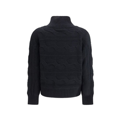 Max Mara High-neck cable-knit Sweater