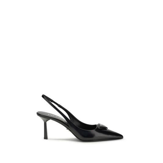 Prada Leather slingback Pumps