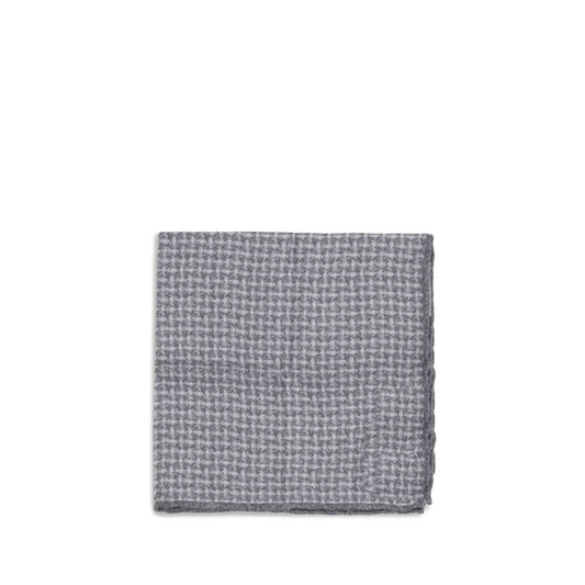 Brunello Cucinelli Silk Pocket Square with woven design