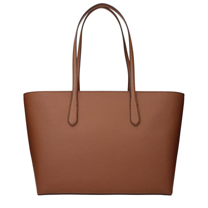 Michael Kors Brown Fabric Shoulder Bag