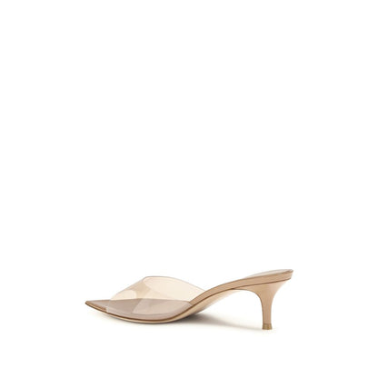 Gianvito Rossi Beige Polyurethane Stiletto Heel Sandals