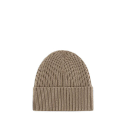 Moncler Grenoble Beige Merino Wool Beanie