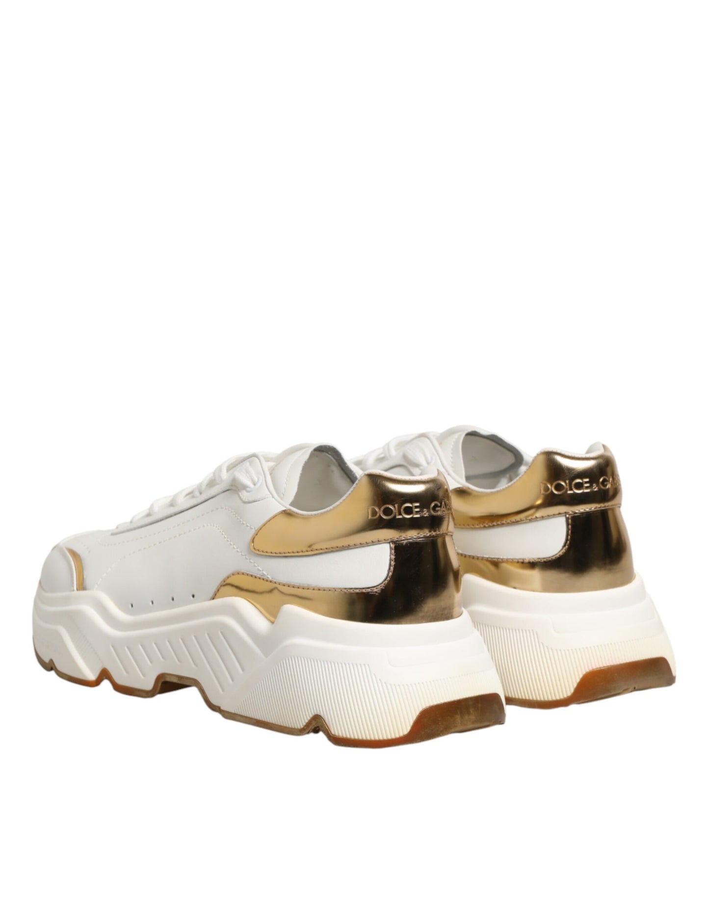 Dolce & Gabbana White Gold Daymaster Low Top Sneakers  Shoes