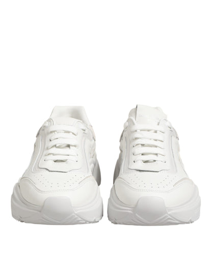 Dolce & Gabbana White Leather Daymaster Low Top Sneakers Shoes