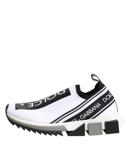 Dolce & Gabbana White Logo Low Top Sorrento Sneakers Shoes