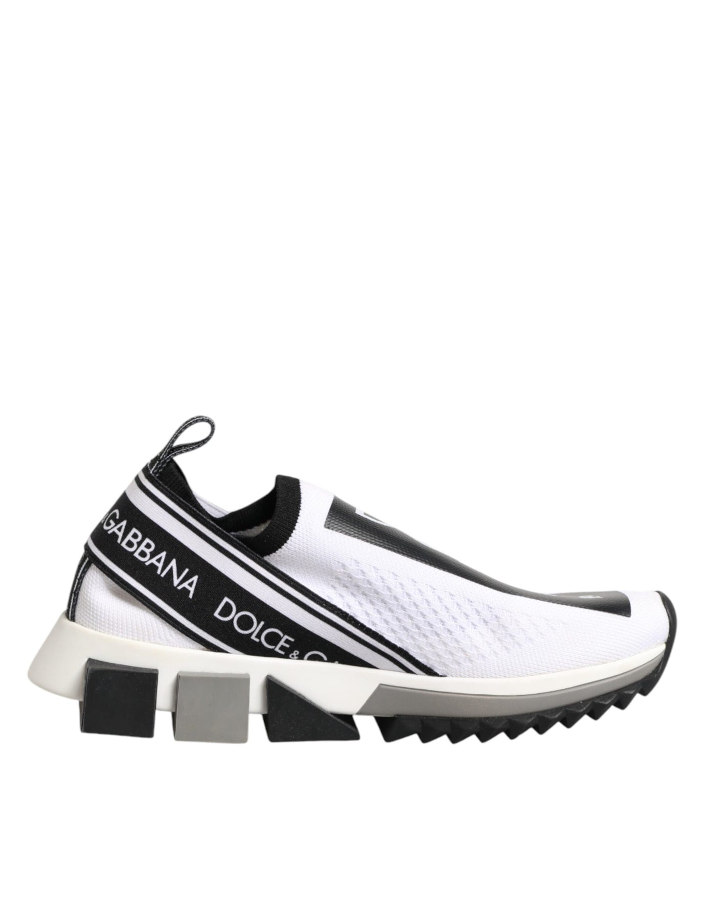 Dolce & Gabbana White Logo Low Top Sorrento Sneakers Shoes
