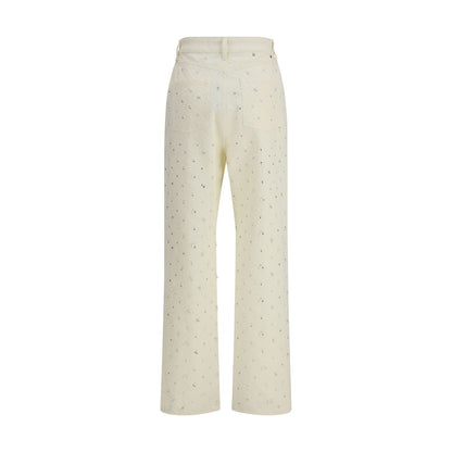Golden Goose White Cotton Straight-Leg Jeans