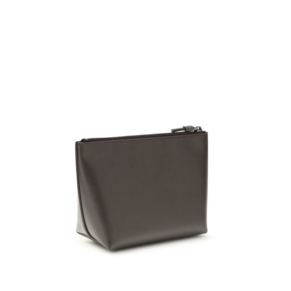 Brunello Cucinelli Brown Calf Leather Bos Taurus Accessories