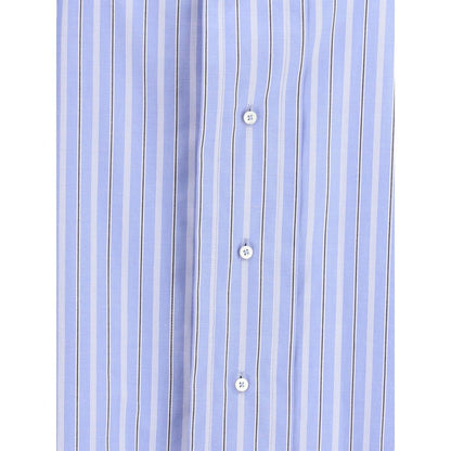 Margiela Light Blue Cotton Pattern Shirt