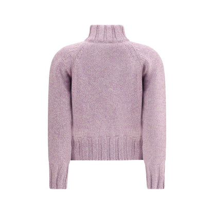 Magda Butrym Purple Cashmere Cardigan