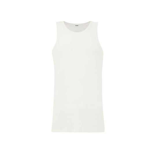 Jil Sander White Cotton Sleveless Jacket